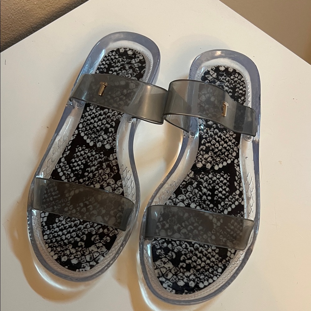 Ted Baker Snake Print Jelly Sandals
